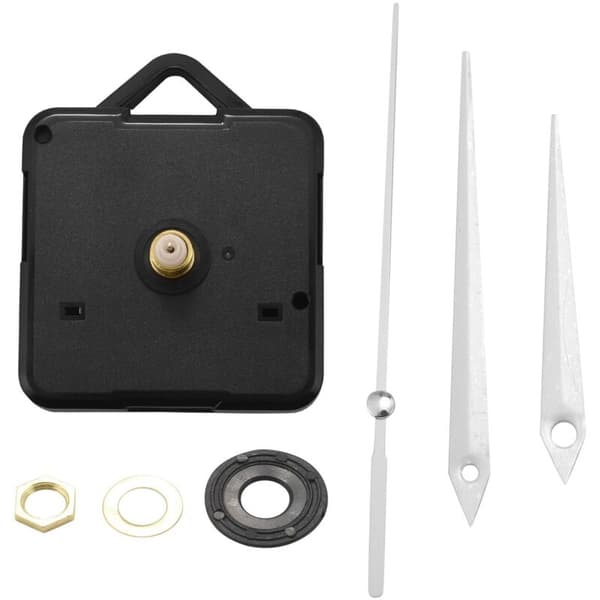 URVERK QUARTZ KLOKKEMEKANISME 3 VISERE HVIT