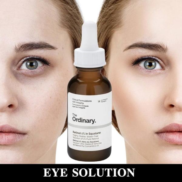 Tavallinen Squalane Eye Essence poistaa turvonneet silmäpussit ja