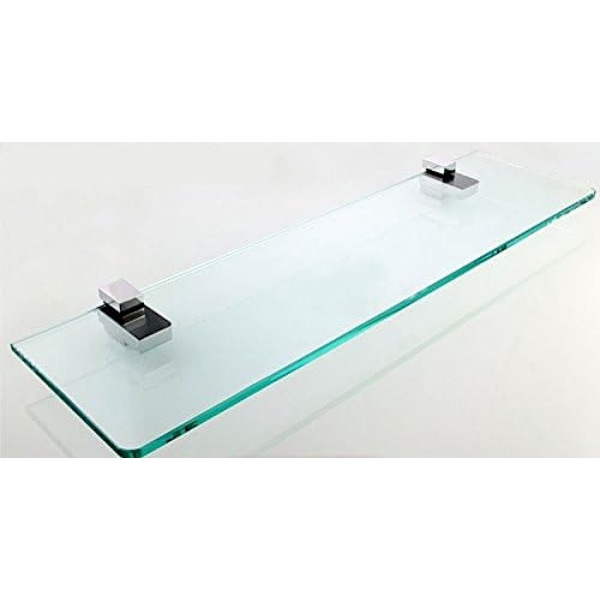 Glashyldebeslag, poleret krom, justerbart til 3-22 mm træ-/glashylder