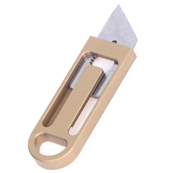 IC Ny messing Mini Push Pocket Push-pull Bærbar EDC-nøglering P