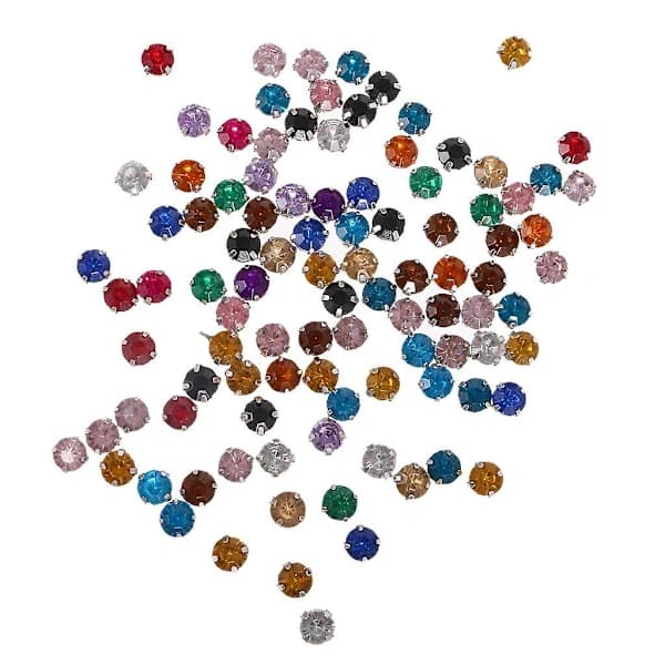 4x100 stykker sybare diamantkrystaller akryl strass utsmykning 8mm