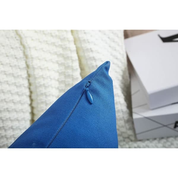 Kuddfodral i Massiv Bomull, 12\" x 18\", Bright Royal