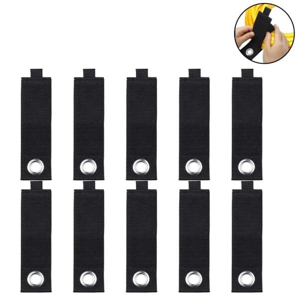 IC 10 stk Genanvendelige Kabelbindere Tape Stærk Opbevaring L(50*330mm)