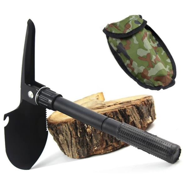 IC Multifunktionell Fällbar Spade Spett Bilfiske Utomhus Liten Spade