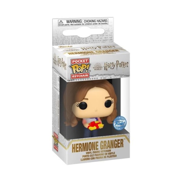 Funko Pocket Pop! Nyckelring: Harry Potter Holiday - Hermione Granger IC