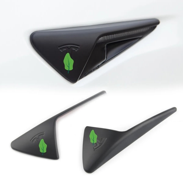 IC 2st/ Set För Tesla Model 3 XSY Sidokamera Standard ABS Skydd kolfibermönster