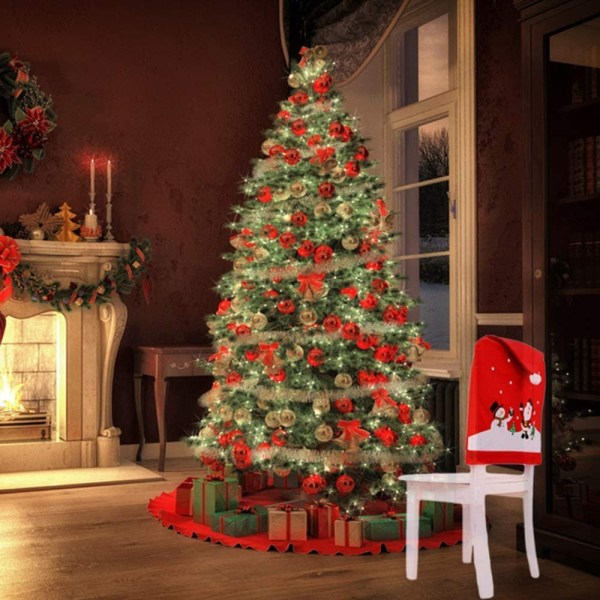 Julstolsöverdrag med Tomtehatt, Stolsöverdrag för Jul