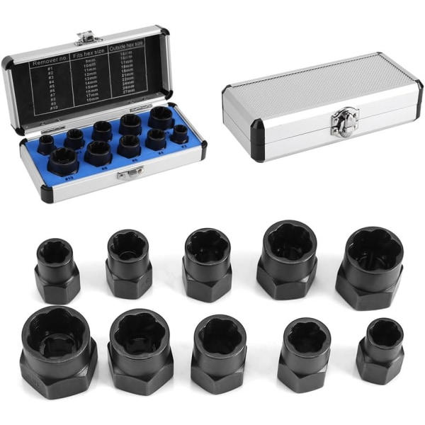 IC 10 stk Skadde Bolt Muttersett