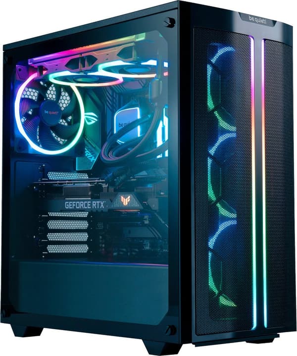 be quiet! Light PWM 140mm High-Speed Kabinetblæser med ARGB-ringbelysning, støjsvag køleblæser til PC-gamingkabinet, sort