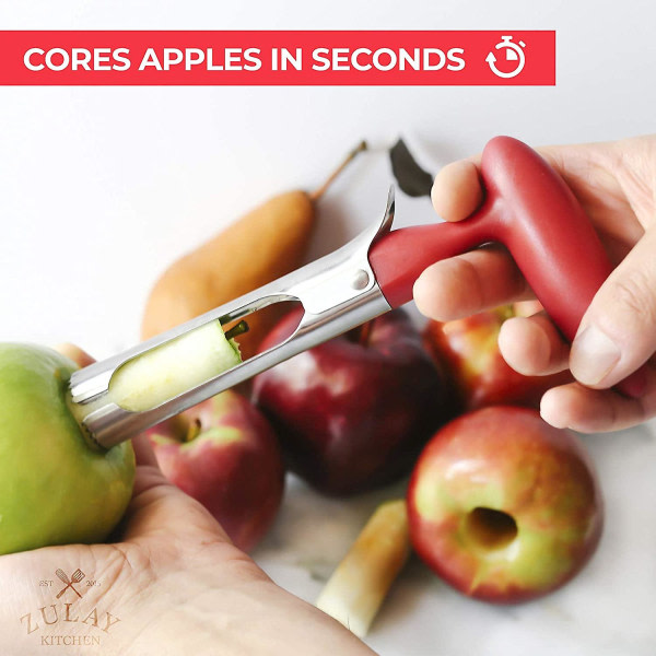 IC Premium Apple Corer - Lätt att använda hållbart Apple Corer Remover för päron, paprika, Fuji, Honeycrisp red