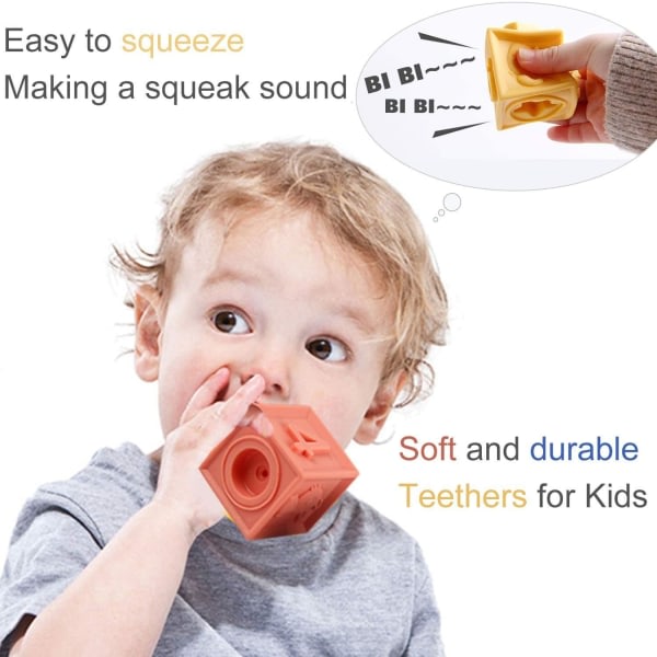 IC 12 stycken mjuka babykuber, 0-12 månader Soft baby