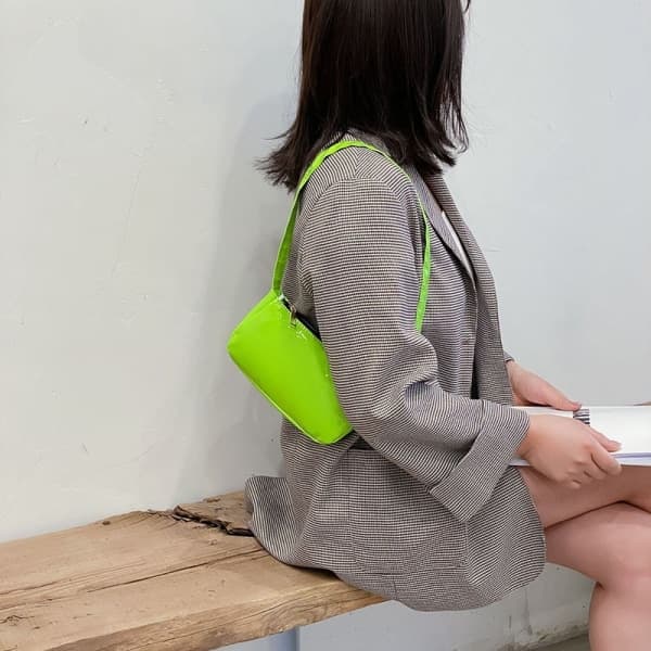 IC Dammode Tyg Baguette Bag Underarm Bag Hand Single Shoulder Bag
