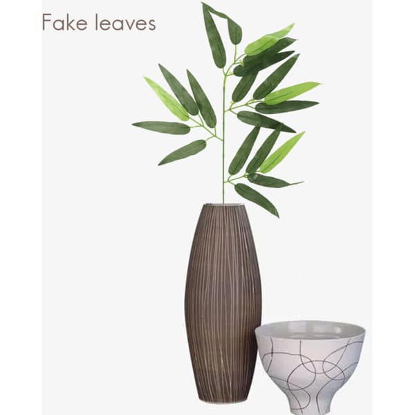 50 Kunstige Bambusblader Falske Grønne Planter