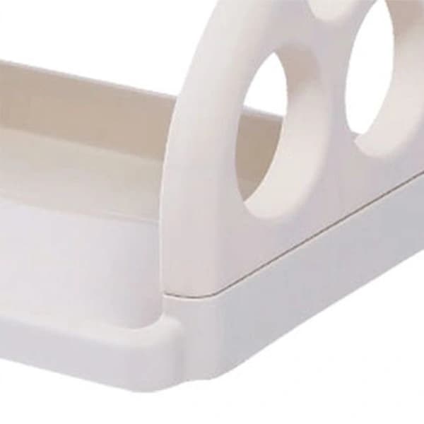 Multifunctional Kitchen Shelf Corner Shelf Dish Rack 2-Layer Perforated Plastic Spice Rack