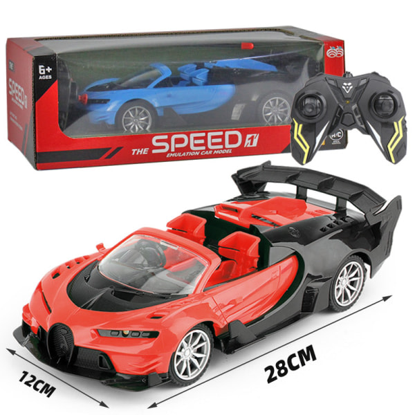 IC Fyrvägs trådlös fjärrkontroll bilsimulering sportbil 1:16 modell billeksak pojke barnleksak (utan batteri)
