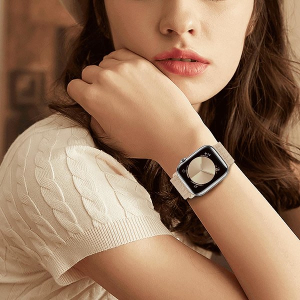 IC Solo Loop yhteensopiva Apple Watch rannekkeen kanssa 42 mm 44 mm 45 mm 49 mm, iWatch Series 8 7 6 5 4 3 2 1 SE Ultra, för män/kvinnor, 2 st.