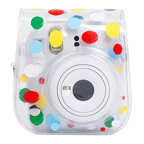 IC För Instax Mini 12/11 Polaroid Instant Camera Case PVC Trave Pr läpinäkyvä 1