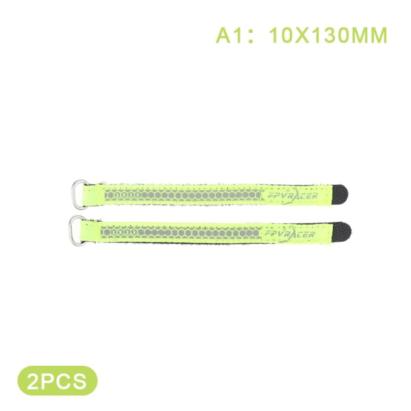 IC 2 STK FPVRACER Sutur Polyester 300D RC Batterirem Metall Buc 10X130MM
