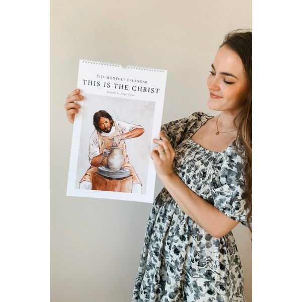 'This Is The Christ' 2024 konstkalender - 2024 religiös konstkalender - väggkalender med kristna motiv Jesus advent