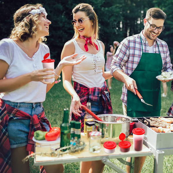 IC Salt- och pepparskakare Fuktsäker Stor Saltskakare för Camping Picknick Utomhus Set Klart