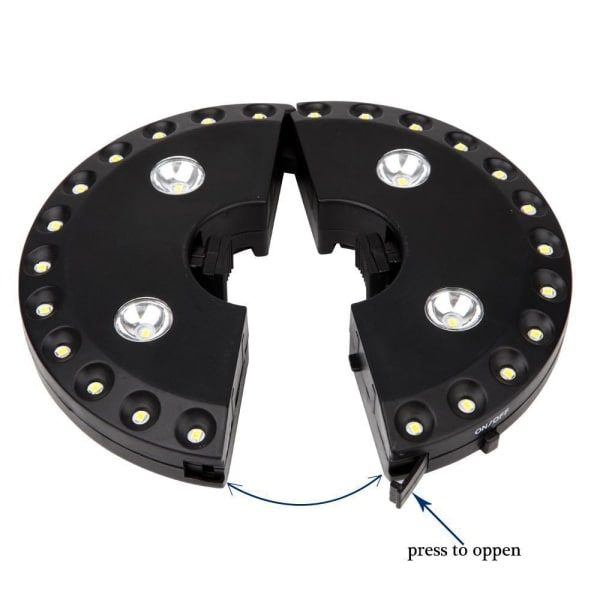 IC 1:a Paraplylys 3 Lysstyrke Moduser 28 LED-lamper