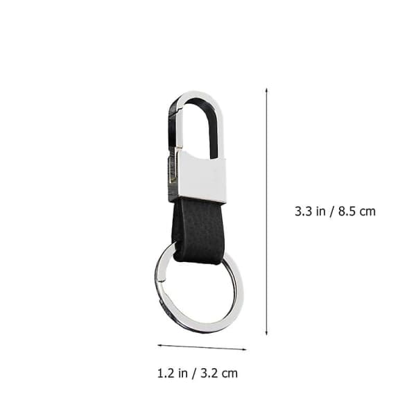 2 stk. PU-nøkkelring Multifunksjonell nøkkelholder nøkkelring arrangør IC