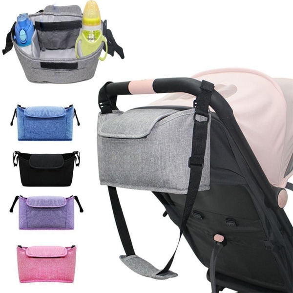 Vagnhängande Väska Vagn Baby Organiser Mammaväska Purple