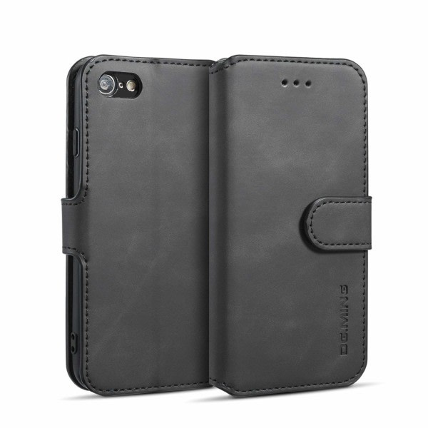 IC iPhone 7/8 Mobilskal PU-läder Svart