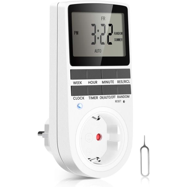 IC Digital Timer 16A / 3680W Eluttag 16 Konfigurerbar
