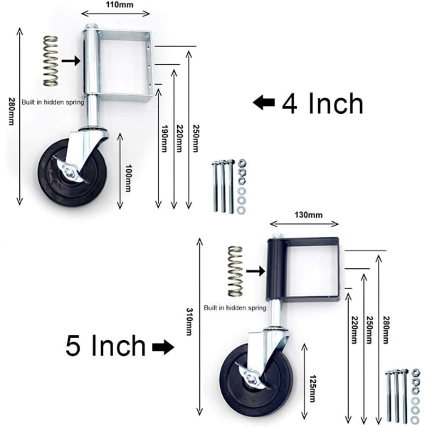 IC Jousitoiminen porttipyörä - 10 mm Universal Gate Wheel