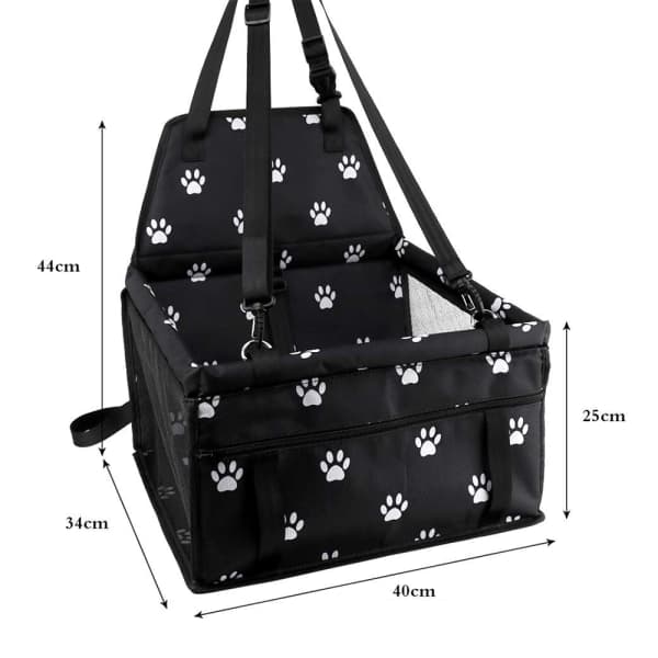 Hundesæde til bilbagsæde til små til mellemstore hunde - Sort