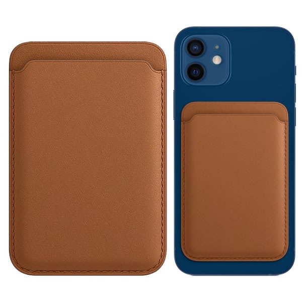 IC uSync Smart Wallet Kortelopus iPhone/Androidille Nahka Ruskea