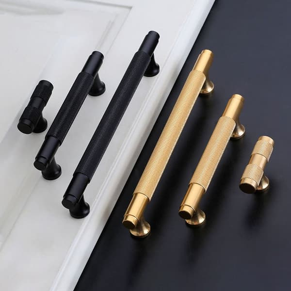 Køkkendørsknopper Møbelbeslag MESSING 3 3 Messing Brass 3-3