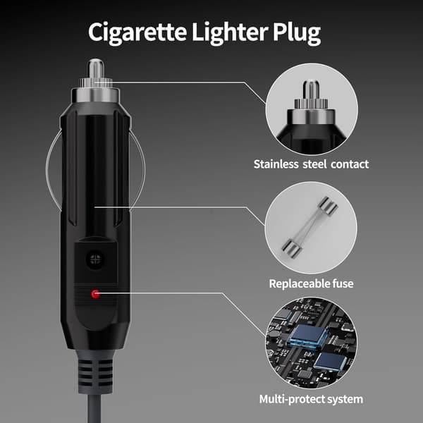 Starlink Mini DC strømkabel 12V-24V oplader, 3m – vandtæt, plug-and-play biladapter