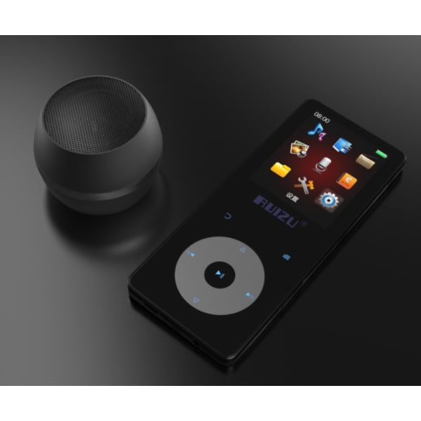 IC Metall trådløs Bluetooth-højttaler, lille sød udendørs bil Bluetooth-højttaler (sort)
