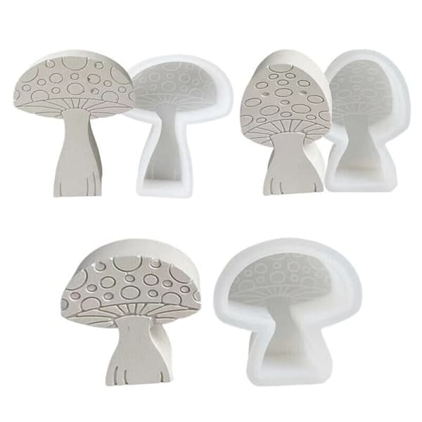 IC Håndlavet 3D mini svampelysform DIY fremstillingsform så M