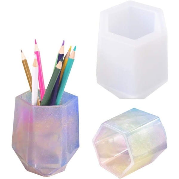 IG DIY Cup Resin Form, Craft Makeup Borsthållare Organizer