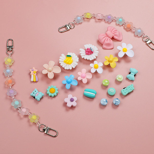 IC e Jelly Chain Croc Charms Designer DIY Skor Tillbehör Träskor A1