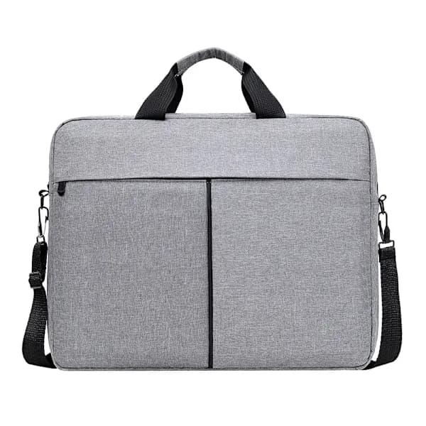 Forretningscomputer enkel skuldertaske til tablet og bærbar computer 15 tommer kontorstuderende konference LOGO computertaske grå 15 tommer grey 15 inch