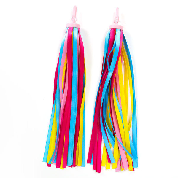 1 par barncykel tofsar skoter styre streamers 5