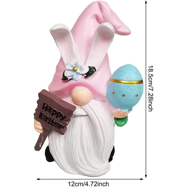 IC NOE Påske Harts Kanin Dekorasjon Ornament