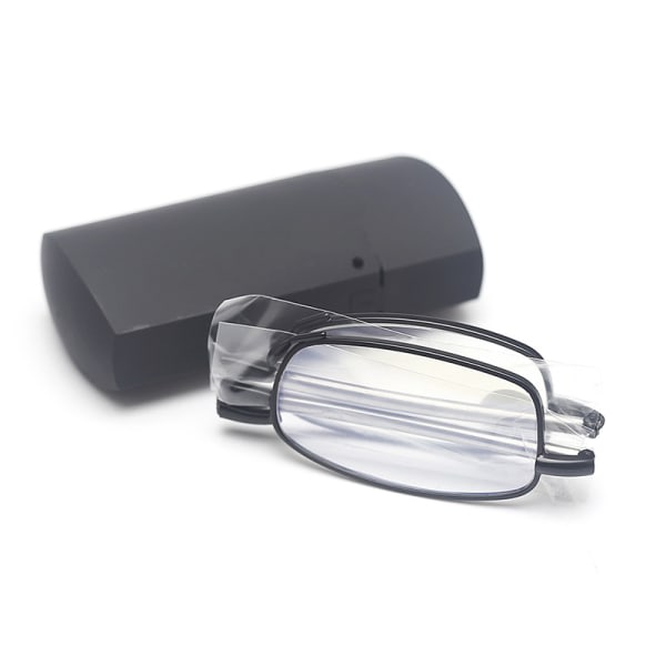 IC Vikbara läsglasögon, blått lysblockerande fjädergångjärn, sort