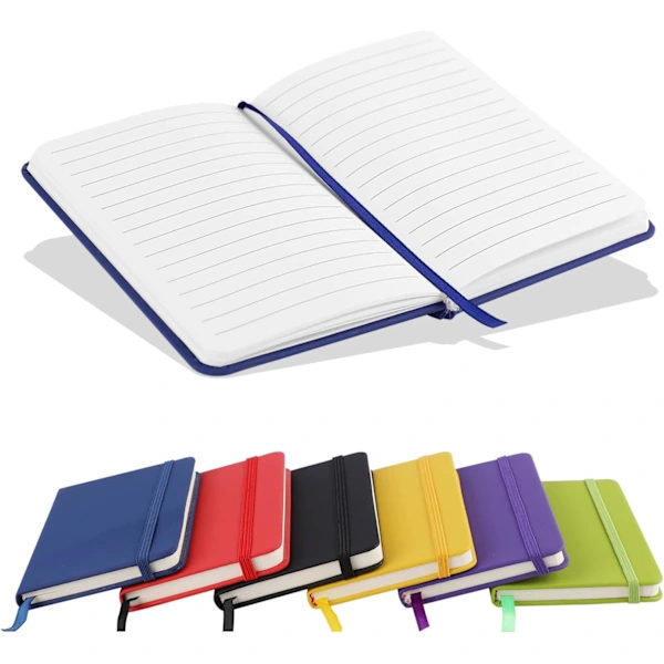 1st Pocket Notebook Notepad Small Notebooks Hardcover Notebook A6 Notepad Journal 160 Pages (80 Sheets) - Blue