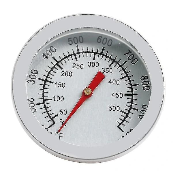 Grilltermometer i rostfritt stål 50 till 500 Celsius BBQ Rökugn Temperaturmätare för Grillning Matlagning