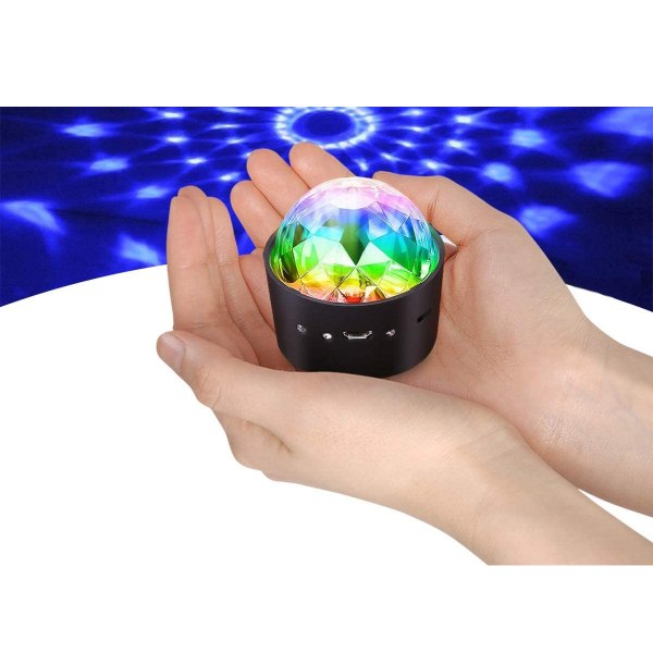 IC Discokula LED-festlampe, genopladelig diskolampe,