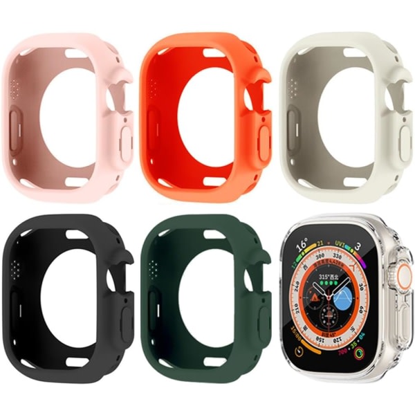 6-pack fodral Designad för Apple Watch Ultra 49 mm, mjukt fodral IC