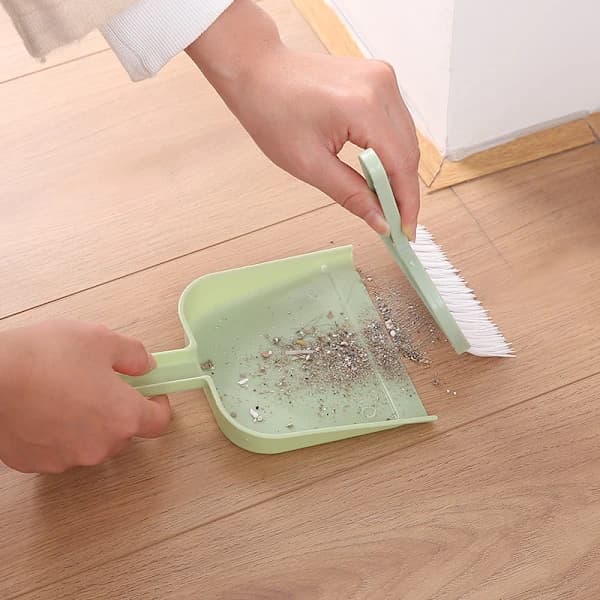 3-pack Mini Dustpan and Brush Set - Small Dustpan and Broom Set, Mini Dustpan Tool for Table, Desk, Countertop, Keyboard