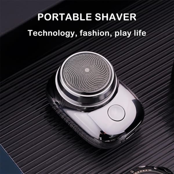 Mini USB barbermaskin Bærbar elektrisk barberhøvel for menn Sølv