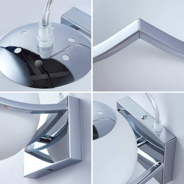 IC LED Vägglampa, Glaskula Vägglampa, Inomhusvägg