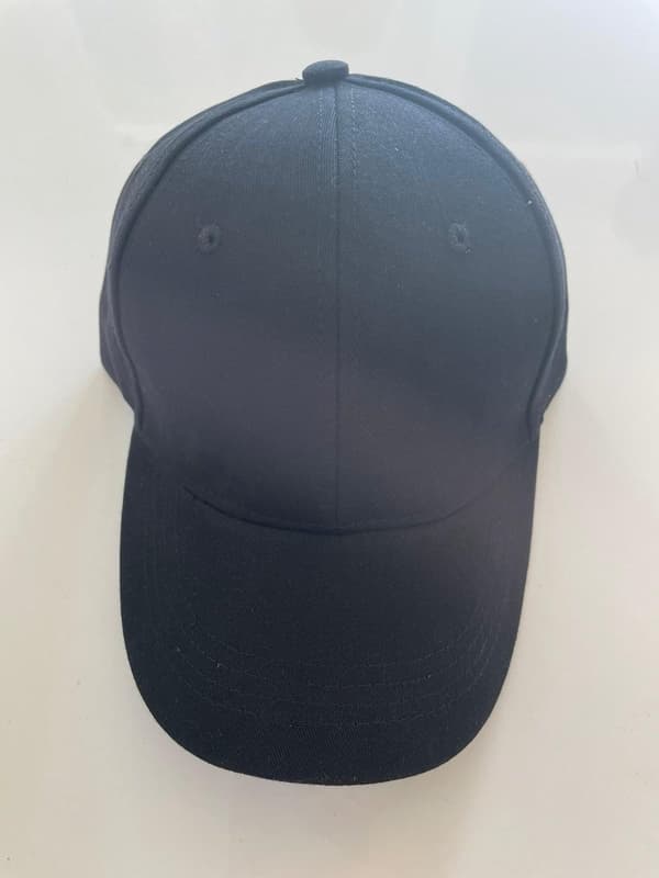 Svart ensfarget caps gutter jenter 5-10 år | Barnecaps | Barnecaps - justerbar baseballcaps